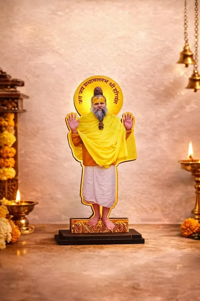 Premanand ji Cutout MDF Wall Cardboard Handcrafted for Home Office & Temple Decor