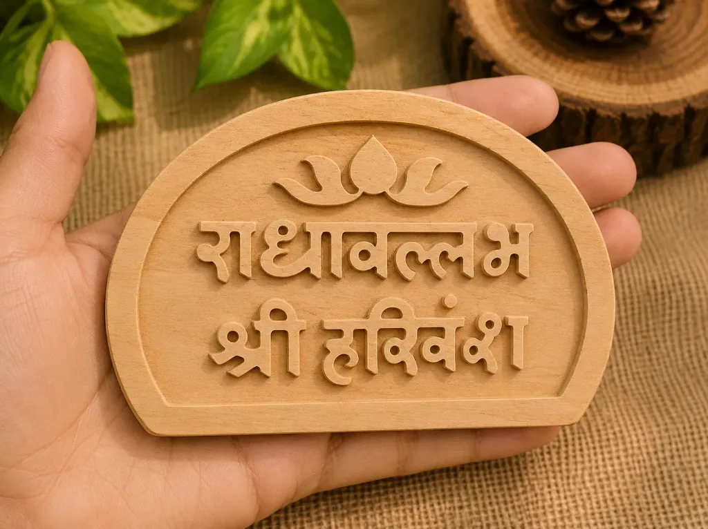 Radhavallabh Shri Harivansh Naam Seva Kadamb Wood