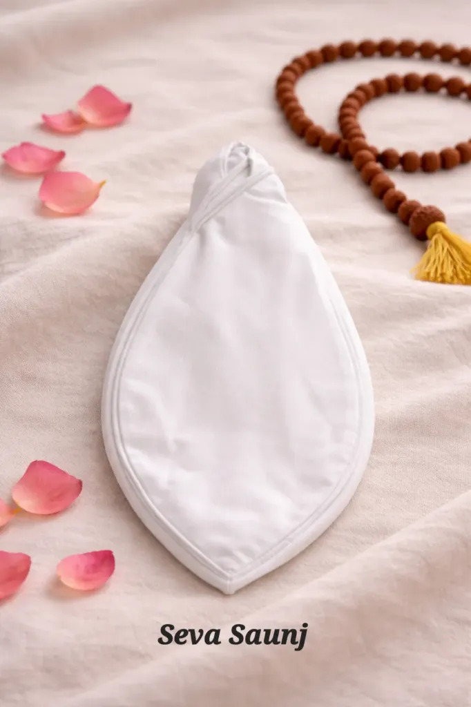 Plain White Mala Jholi