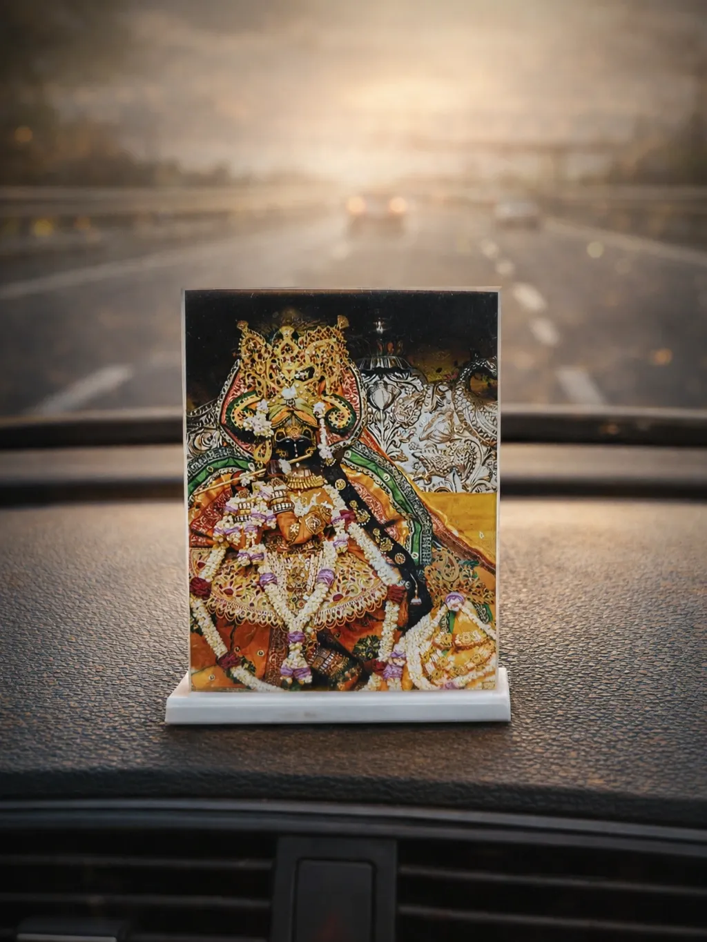 Radhavallabh Chitrapat | Car dashboard | Small Temple | Table Top