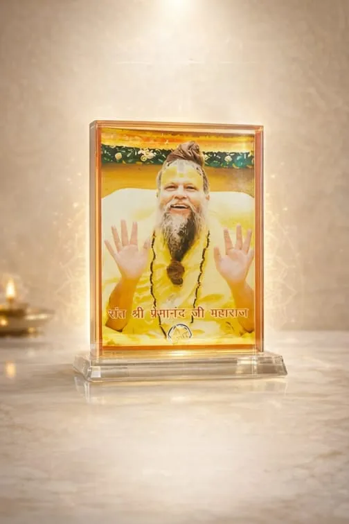 Param Pujya Vrindavan Rasik Sant Shri Hit Premanand Govind Sharan Ji Maharaj Chitrapat | Car dashboard | Small Temple | Table Top